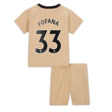 Chelsea Wesley Fofana #33 Tredjedraktsett Barn 2022-23 Kortermet (+ korte bukser)